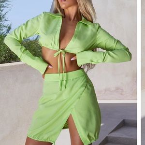 Pretty Little Thing Neon Mini Skirt